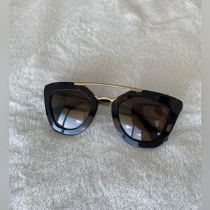 AUTHENTIC Prada SPR 09Q 2AU-6S1 Sunglasses-Brown/Black